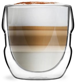 Set de 2 pahare cu pereți dubli Vialli Design Sferico, 250 ml