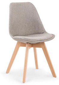 Scaun textil K303 gri deschis - H 83 cm