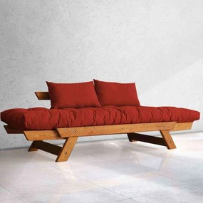 Canapea Extensibila din Lemn,   Adalar Rosu,180x85x75