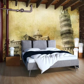 Fototapet - Vintage Art Pisa (254x184 cm)
