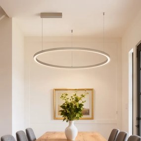Brilagi - Lustră LED dimabilă pe cablu PORTOFINO LED/60W/230V Ø 80 cm bej + telecomandă
