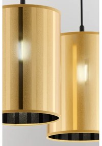 Jupiter 2091 - Lustru suspendat pe cablu CORTINA 2xE27/15W/230V, auriu/negru
