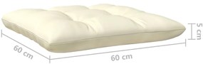 Set mobilier de gradina Culoare crem, VAZUL