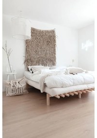 Pat matrimonial din lemn masiv de pin cu somieră 160x200 cm Pace – Karup Design