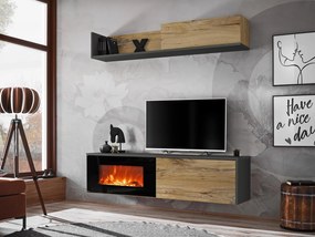 Mobilier living Dalton ANFS DLE (antracit + stejar flagstaff). 1097686