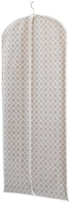 Husa pentru haine Madison, Compactor, 60x137 cm, alb/maro