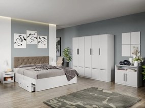 Set mobila dormitor complet Alb Levi C09