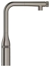 Baterie bucatarie cu dus extractibil Grohe Essence SmartControl antracit periat Hard Graphite