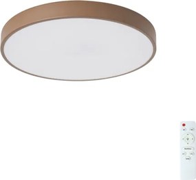 Brilagi - Plafonieră LED dimabilă POOL, 48W, 230V, 3000–6000K, Ø40 cm, maro + telecomandă