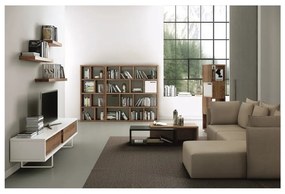 Bibliotecă TemaHome Berlin 4, decor lemn închis