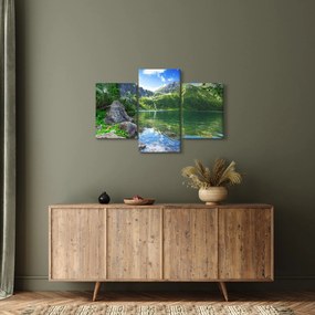 Tablou cu lac în munții Tatra (90x60 cm)