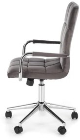 Scaun de birou Gonzo 4 Velvet Gri – H105 cm