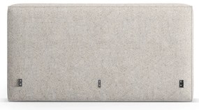 Tăblie de pat bej tapițată 189x100 cm Olivia – Micadoni