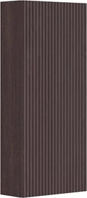 Dulap coloana mediu Gala Canaletto suspendat nuc negru mat 1 usa batanta 35 cm