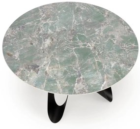 Masa rotunda Giovani marmura verde/negru ø135/h76 cm