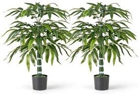 Plantă artificială bambus, 1 m, set 2 bucăți