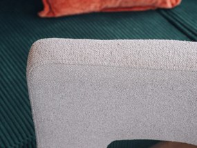 Fotoliu design bej închis ALPAH LOOP