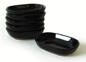 Set 6 boluri 275KRM2195, negru, ceramica, 11 cm