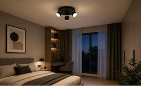 Brilagi - Spot LED MONO, 3 x GX53, 30 W, 230 V, negru