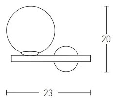 Aplică 1xE14/15W/230V auriu Zambelis 1996