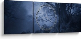 Tabloul pădurii întunecate (cu ceas) (90x30 cm)