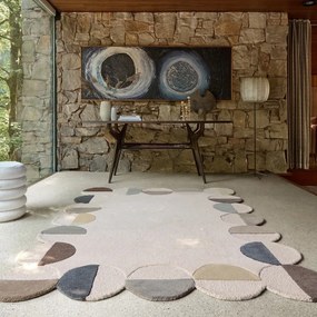 Covor grej țesut manual din lână 160x230 cm Mia Scallop Frame – Flair Rugs