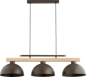 Lustră pe cablu VERTA 3xE27/15W/230V maro/bej
