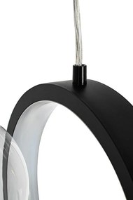 Lustra moderna cu 7 de surse de lumina si LED LINEA 90