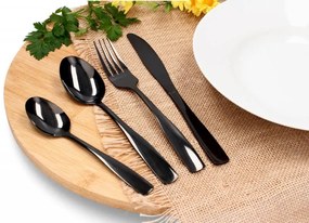 ShopJK SET DE TACIMURI INOX PENTRU 6 PERSOANE - NEGRU