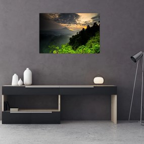 Tablou - peisaj montan verde (90x60 cm)