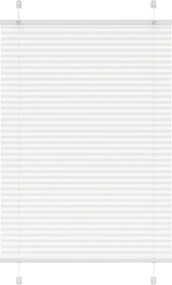 vidaXL Jaluzea plisată alb 85x150 cm Lățime țesătură 84,4cm poliester