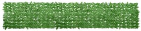 vidaXL Paravan de balcon, frunze verzi, 400x75 cm