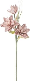 Floare artificiala roz din plastic si metal, ø 30 x H90 cm, Magnolia Mauro Ferreti