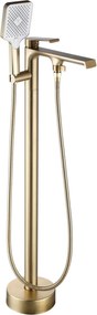 Baterie cada freestanding Rea Hass, auriu periat