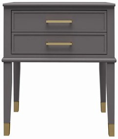 Noptieră gri închis Westerleigh – CosmoLiving by Cosmopolitan