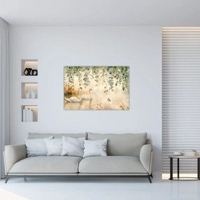 Tablou - Lac, acvariu (90x60 cm)