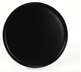 Set de veselă din ceramică, 18 piese, negru