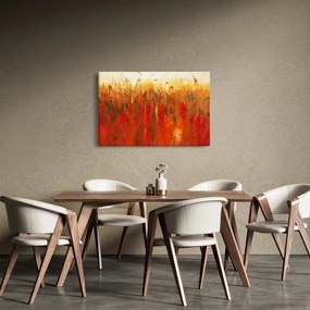 Tablou cu abstracție pictată (90x60 cm)