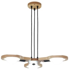 Lustra rustica fabricata manual din lemn YOKO 3L