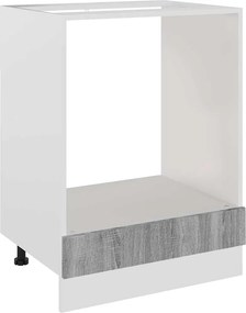 vidaXL Dulap pentru cuptor "Riga", gri sonoma, 60x46x81,5 cm,