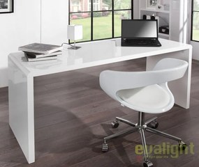 Birou modern alb, simplu si elegant, Fast Trade 160cm