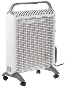 Convector podea Adler AD 7750, 2000W, 2 trepte, Termostat regabil, IP24, Protectie, Alb/Gri