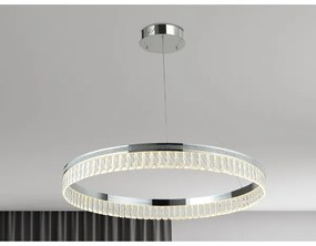 Candelabru cu cristale LED reglabil pe cablu THALIA LED/55W/230V 3000-6000K + telecomandă