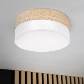 Plafonieră LED SIRJA BOHO, 20 W, 230 V, Ø 35 cm, bej/alb