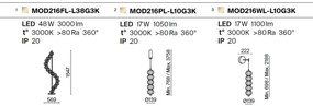 Lustra/Pendul LED design decorativ Golden Cage