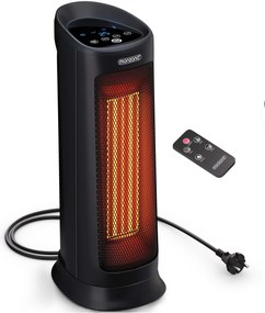 Deuba Încălzitor cu ventilator 2000 W - negru