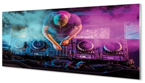 Panouri de sticlă DJ console lumini colorate