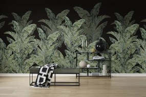 Tapet Jungle Pearl, Black, Rebel Walls