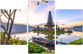 Tablou - Templul Pura Bratan (90x60 cm)