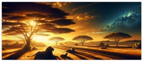 Tablou - Lei odihnindu-se (120x50 cm)
